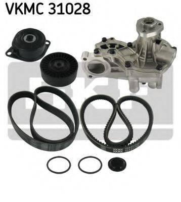 SKF VKMC31028 Водяний насос + комплект потічкових ременів