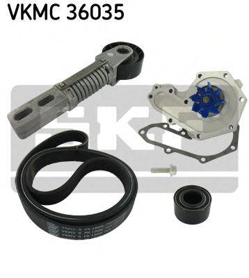 SKF VKMC36035 Водяний насос + комплект потічкових ременів