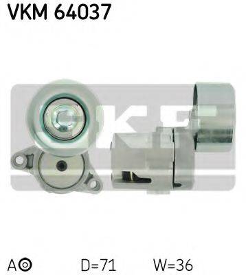 SKF VKM64037 Натяжний ролик, полікліновий ремінь