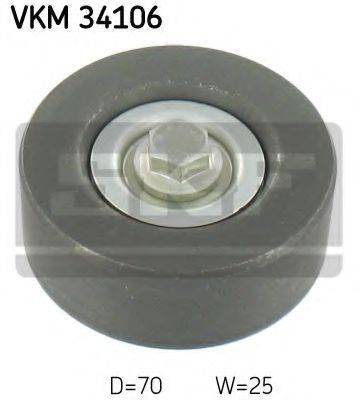 SKF VKM34106 Паразитний / провідний ролик, полікліновий ремінь