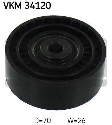 SKF VKM34120 Паразитний / провідний ролик, полікліновий ремінь