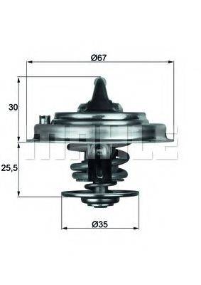 VW 078 121 113 J Термостат, охолоджуюча рідина