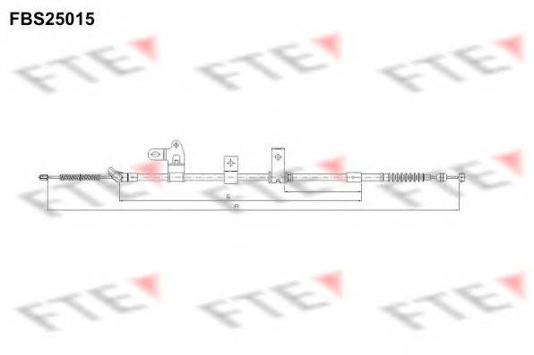 FTE FBS25015 Трос, стоянкова гальмівна система