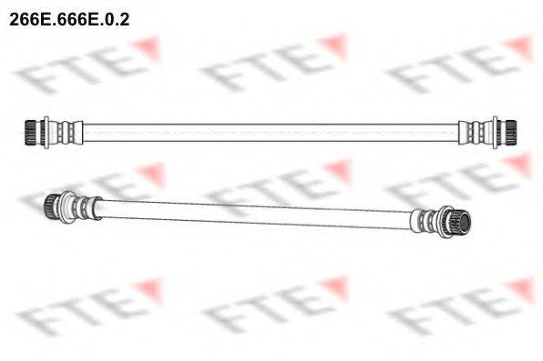 FTE 266E666E02 Гальмівний шланг