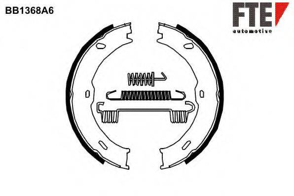 FTE BB1368A6 Комплект гальмівних колодок, стоянкова гальмівна система