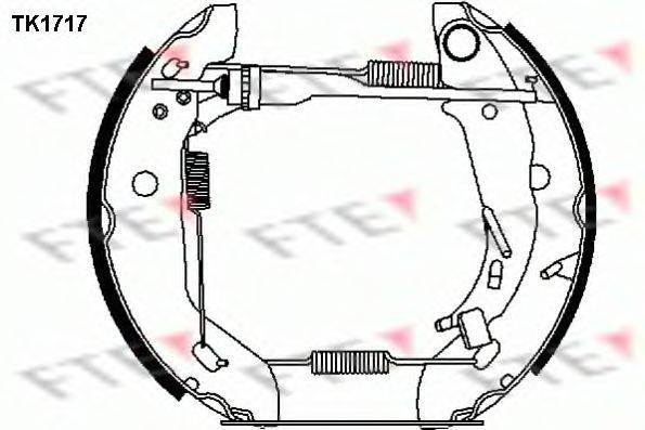 FTE TK1717 Комплект гальмівних колодок