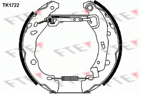 FTE TK1722 Комплект гальмівних колодок