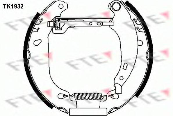 FTE TK1932 Комплект гальмівних колодок