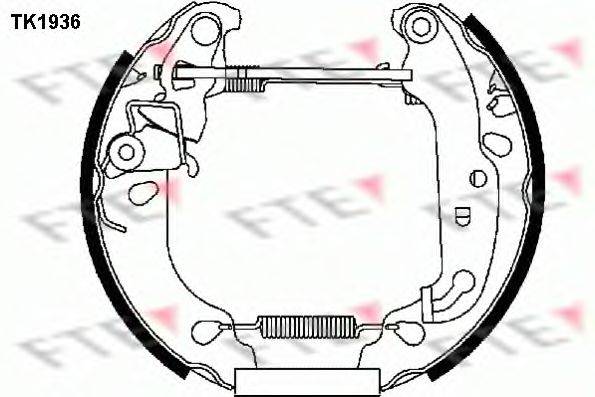 FTE TK1936 Комплект гальмівних колодок