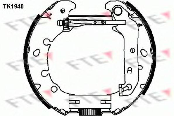 FTE TK1940 Комплект гальмівних колодок