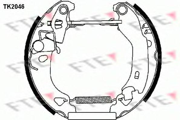 FTE TK2046 Комплект гальмівних колодок