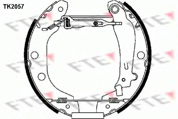 FTE TK2057 Комплект гальмівних колодок