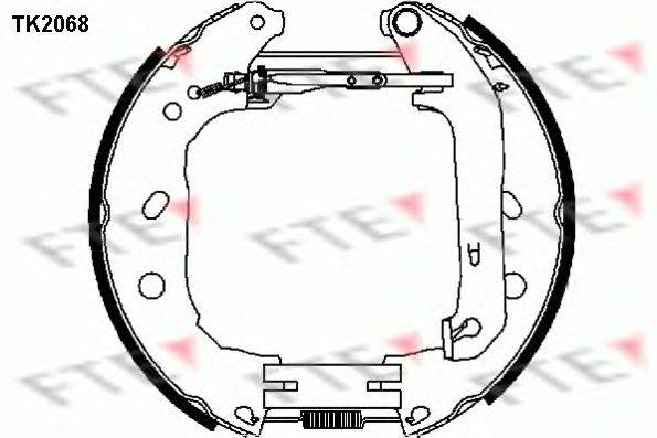 FTE TK2068 Комплект гальмівних колодок