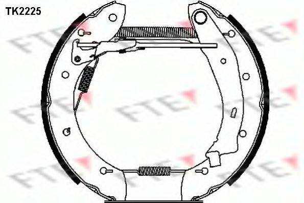 FTE TK2225 Комплект гальмівних колодок