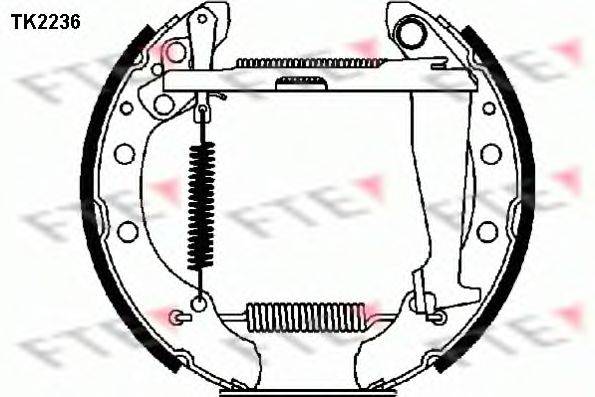 FTE TK2236 Комплект гальмівних колодок