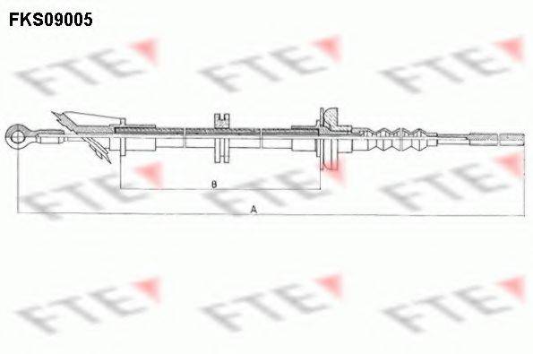 FTE FKS09005 Трос, управління зчепленням