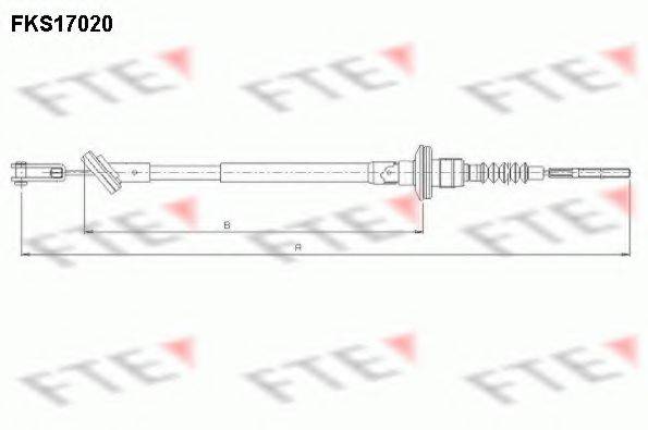 FTE FKS17020 Трос, управління зчепленням