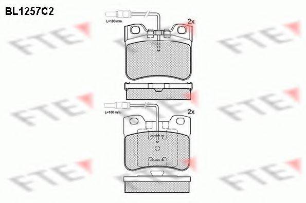 FTE 20211 Комплект гальмівних колодок, дискове гальмо