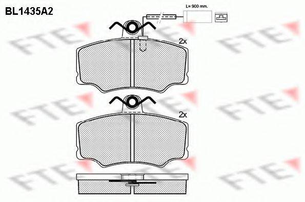 FIAT 0060765018 Комплект гальмівних колодок, дискове гальмо