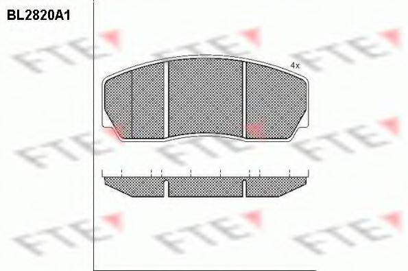 REMSA 1114.10 Комплект гальмівних колодок, дискове гальмо