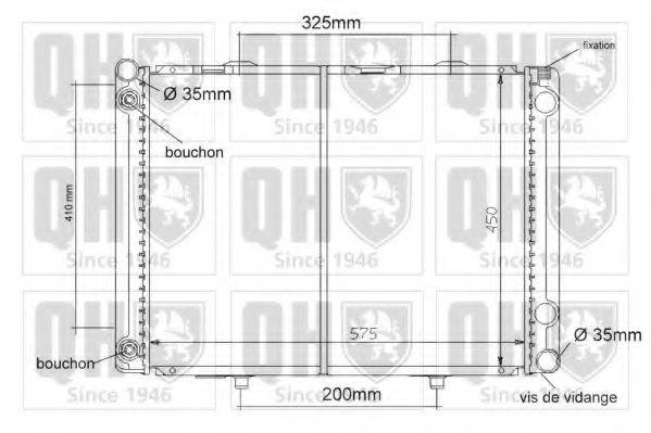 QUINTON HAZELL QER1189 Радіатор, охолодження двигуна
