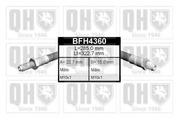 QUINTON HAZELL BFH4360 Гальмівний шланг
