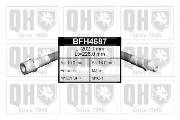 QUINTON HAZELL BFH4687 Гальмівний шланг