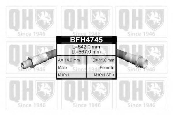 QUINTON HAZELL BFH4745 Гальмівний шланг