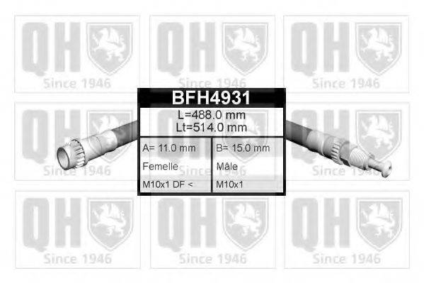 QUINTON HAZELL BFH4931 Гальмівний шланг