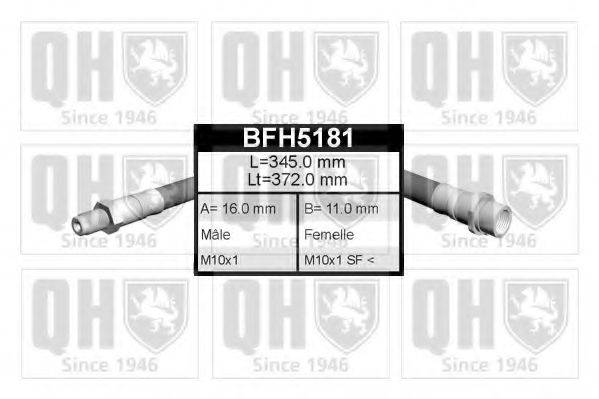 QUINTON HAZELL BFH5181 Гальмівний шланг
