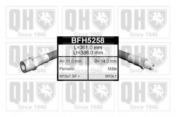 QUINTON HAZELL BFH5258 Гальмівний шланг
