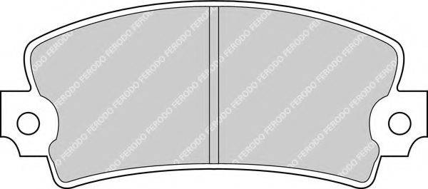 FERODO 20347 Комплект гальмівних колодок, дискове гальмо