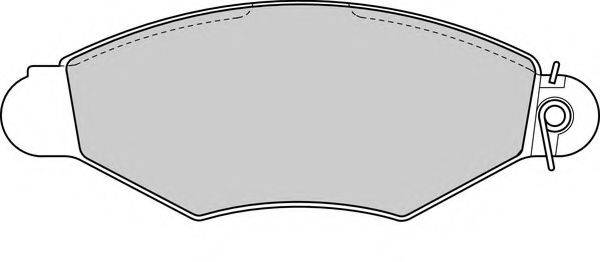 FERODO 21981 Комплект гальмівних колодок, дискове гальмо