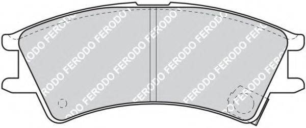 FERODO FDB1326 Комплект гальмівних колодок, дискове гальмо