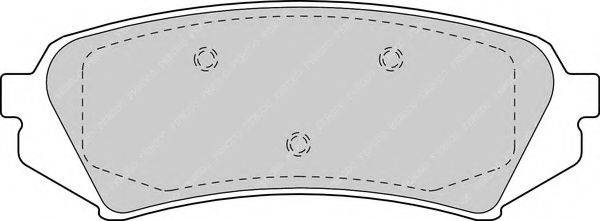FERODO FDB1457 Комплект гальмівних колодок, дискове гальмо