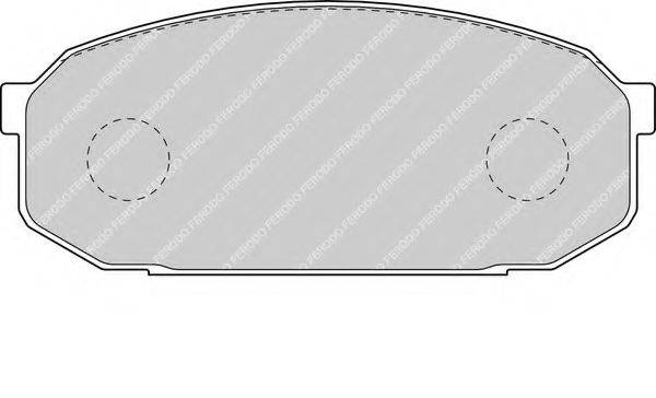 FERODO FDB1503 Комплект гальмівних колодок, дискове гальмо