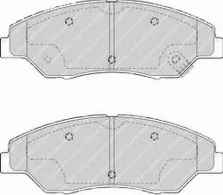 FERODO FDB1536 Комплект гальмівних колодок, дискове гальмо