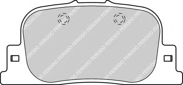 FERODO FDB1686 Комплект гальмівних колодок, дискове гальмо