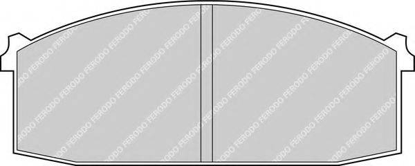 FERODO 20718 Комплект гальмівних колодок, дискове гальмо