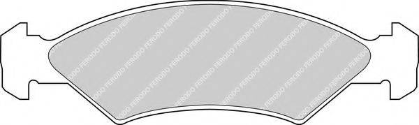 FERODO 20857 Комплект гальмівних колодок, дискове гальмо