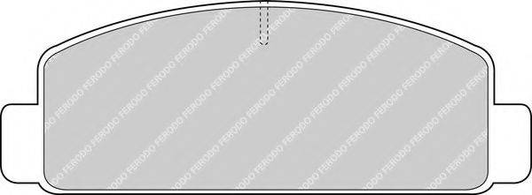 FERODO 20539 Комплект гальмівних колодок, дискове гальмо