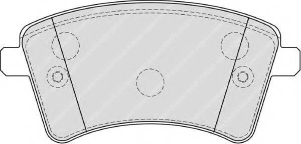 FERODO FDB4185 Комплект гальмівних колодок, дискове гальмо