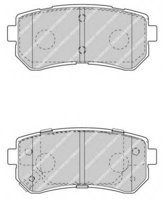 FERODO FDB4408 Комплект гальмівних колодок, дискове гальмо