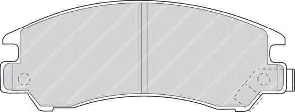 FERODO 20112 Комплект гальмівних колодок, дискове гальмо