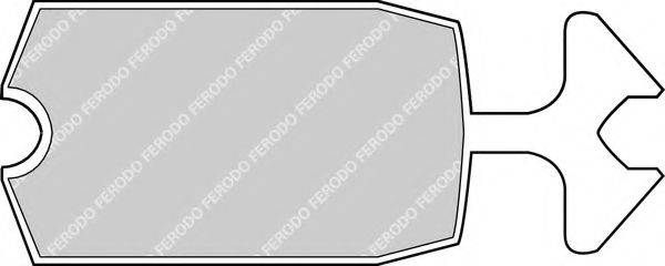 FERODO FDB57B Комплект гальмівних колодок, дискове гальмо