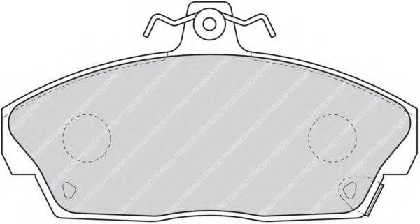 FERODO 21517 Комплект гальмівних колодок, дискове гальмо