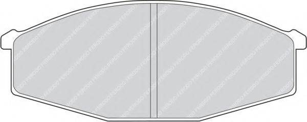 FERODO 20863 Комплект гальмівних колодок, дискове гальмо
