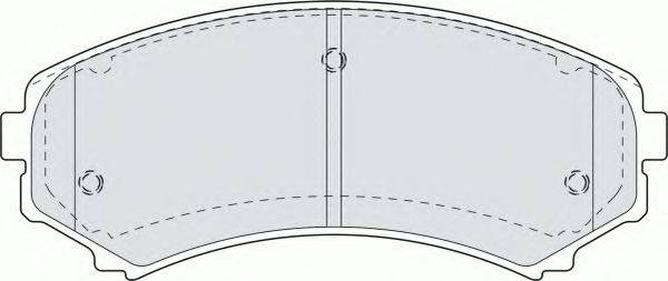 FERODO FSL1603 Комплект гальмівних колодок, дискове гальмо