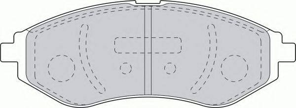 FERODO FSL1699 Комплект гальмівних колодок, дискове гальмо