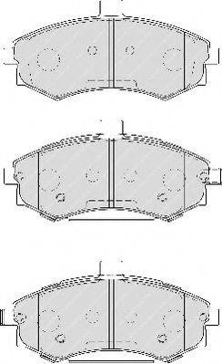 FERODO FSL1840 Комплект гальмівних колодок, дискове гальмо